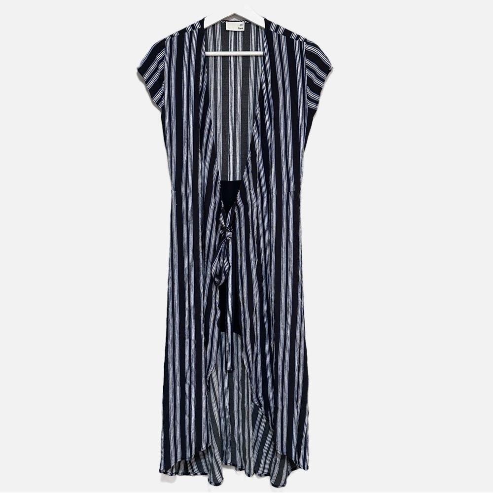 Wilfred Black and White Striped Cardigan